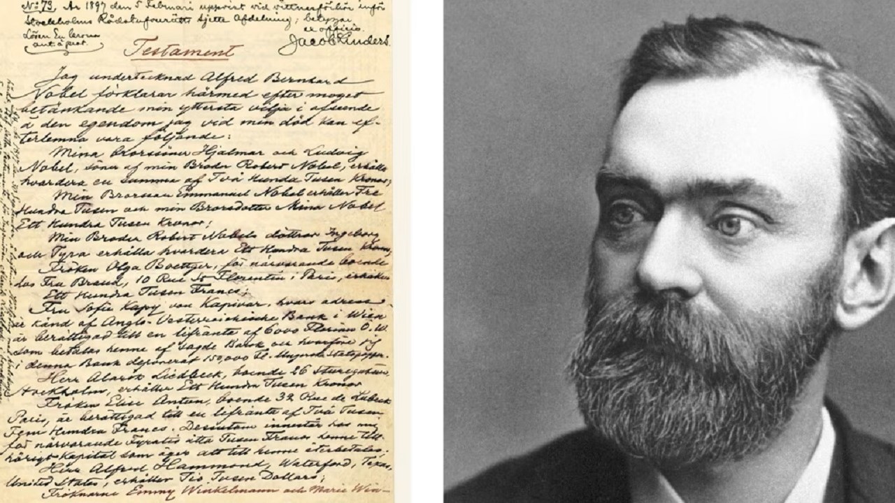 Alfred Nobel e il suo famoso testamento