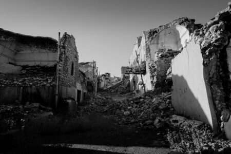 una città in rovina