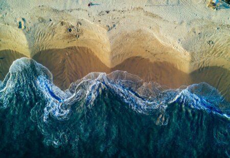 una marea vista dall'alto