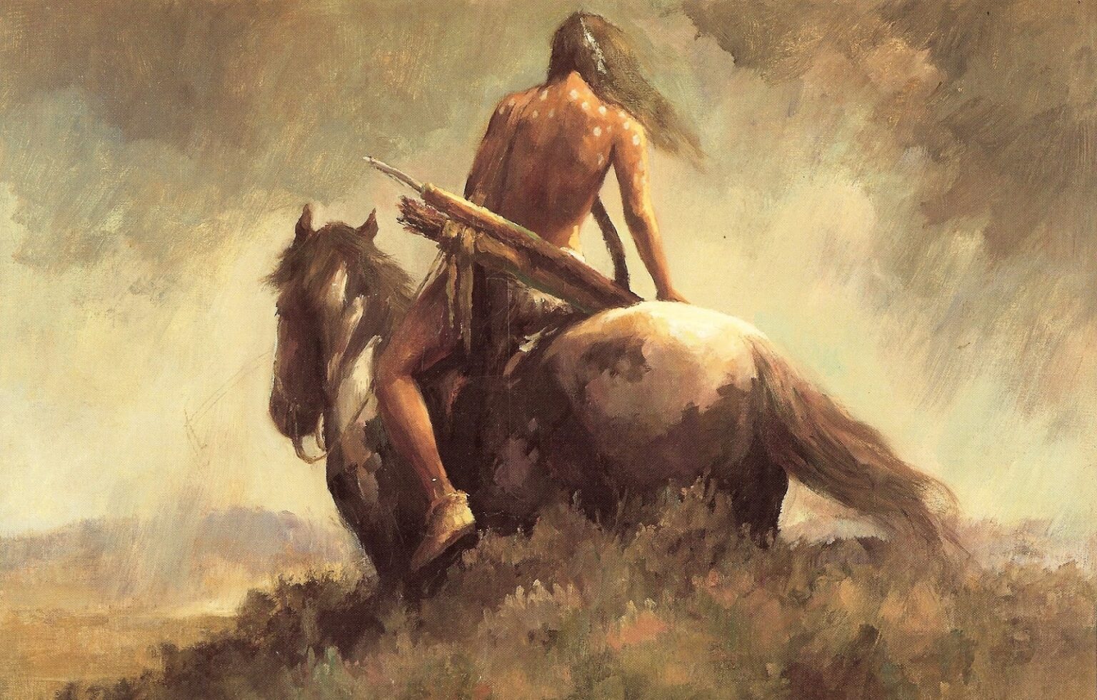 Dipinto che raffigura Cavallo Pazzo