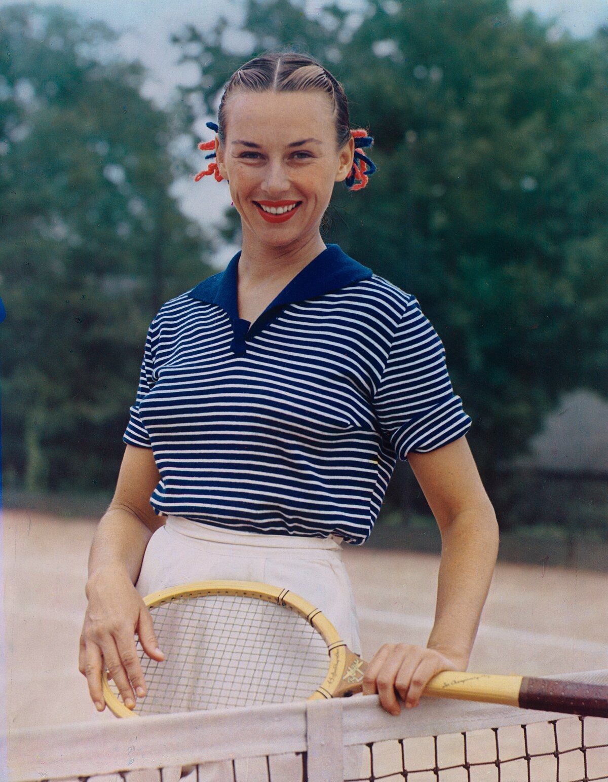 Gussie Moran a colori