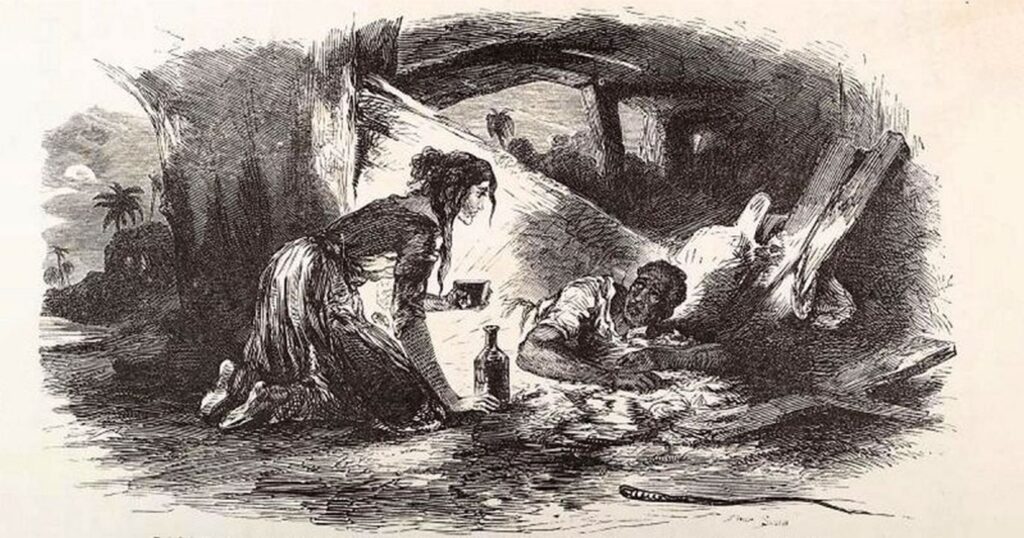 Illustrazione dedicata alla capanna dello zio tom