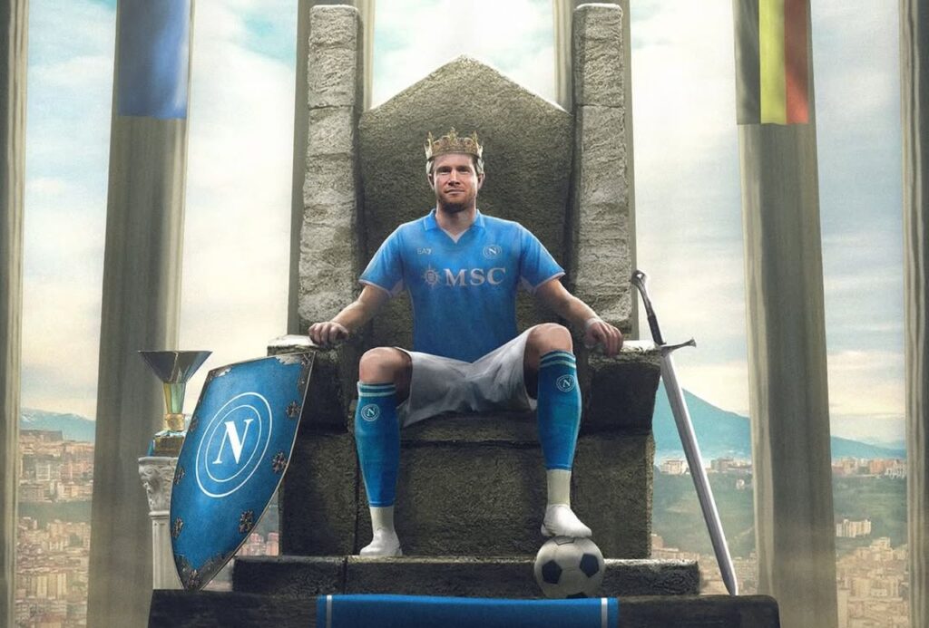 Kevin De Bruyne con la maglia del Napoli