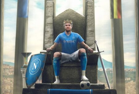 Kevin De Bruyne con la maglia del Napoli