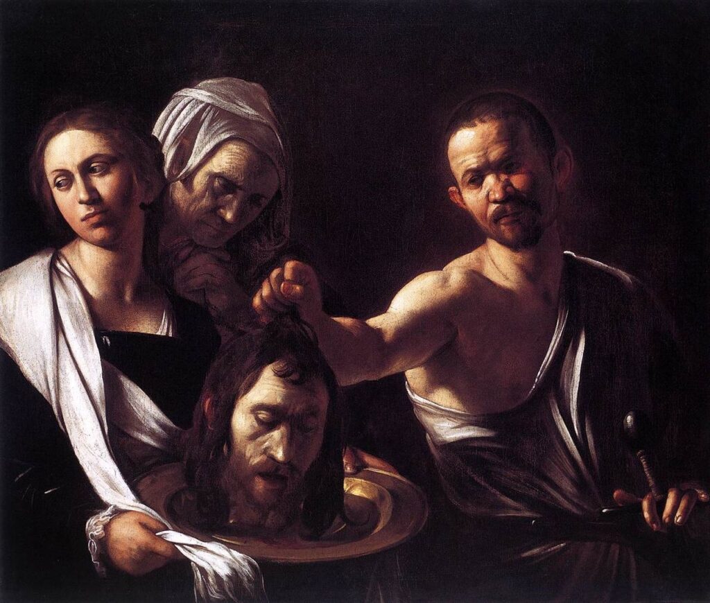 Salomè e Giovanni Battista Caravaggio