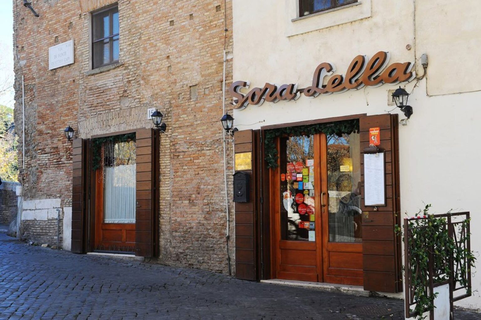 La trattoria Sora Lella