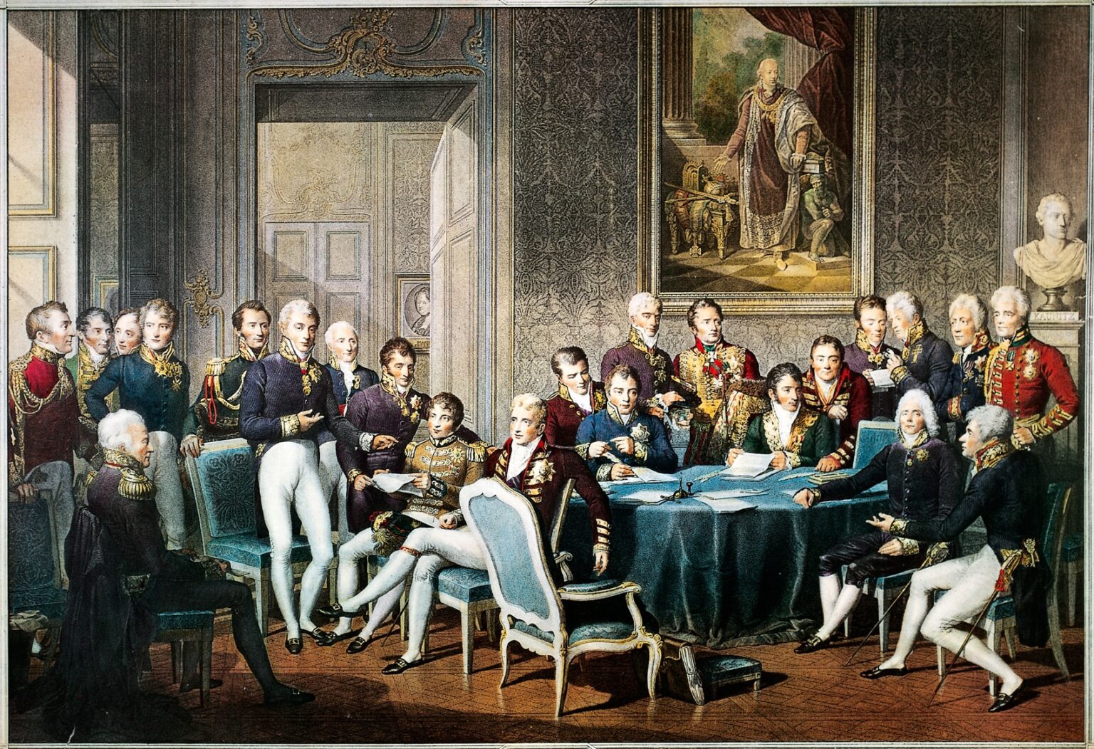 Una rappresentazione del Congresso di Vienna