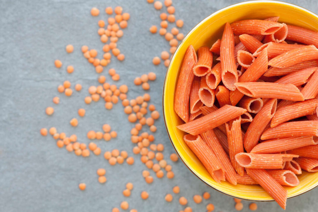 la pasta di lenticchie rosse
