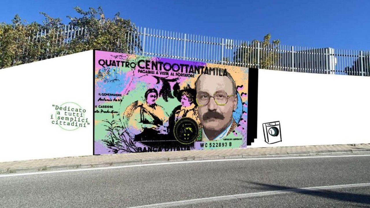 Un murales a per Mario Magnotta, l’uomo che divenne virale con uno scherzo telefonico (prima dei social)