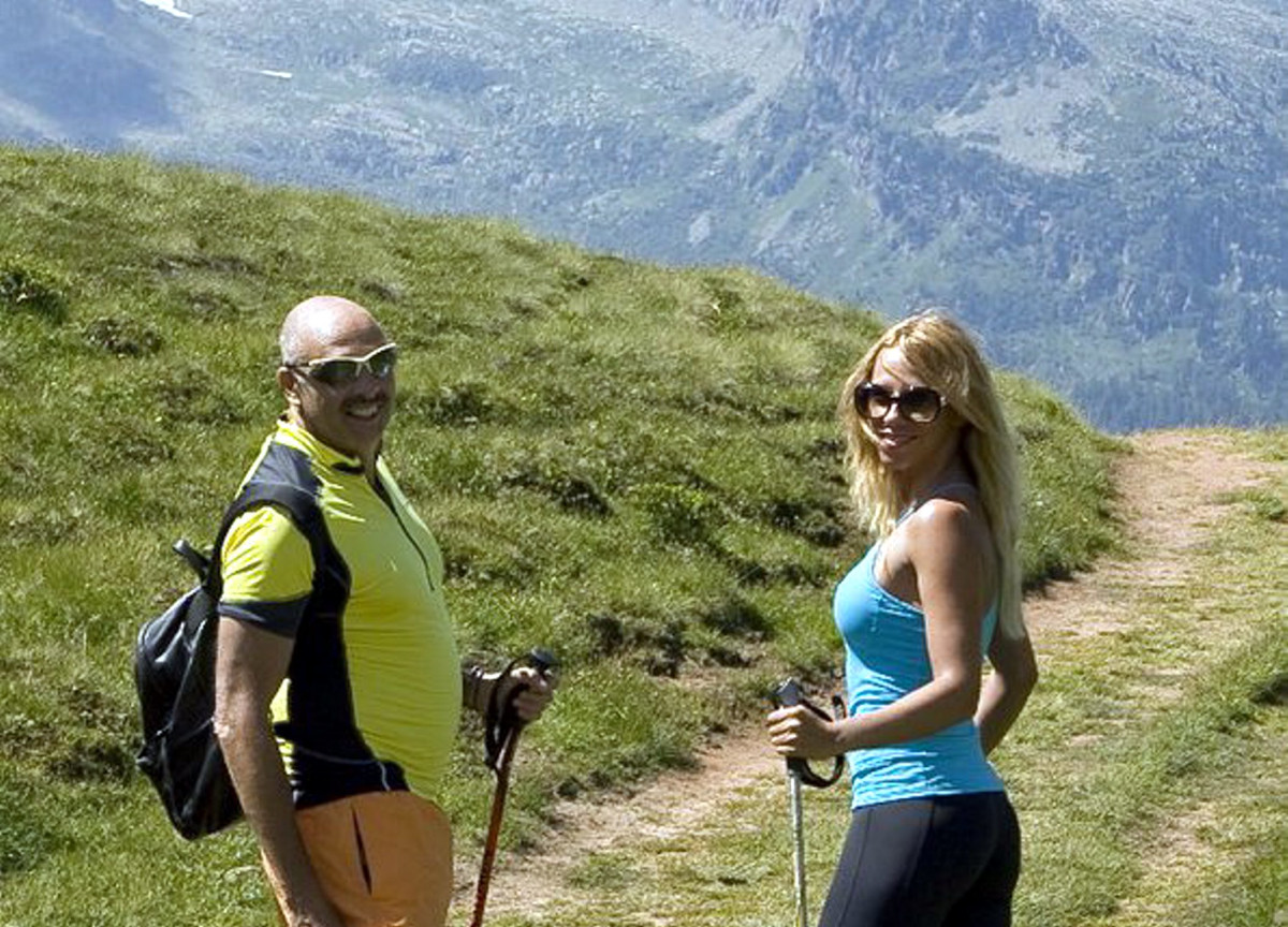 Ania Goledzinowska e Paolo Brosio all'epoca della loro relazione 
