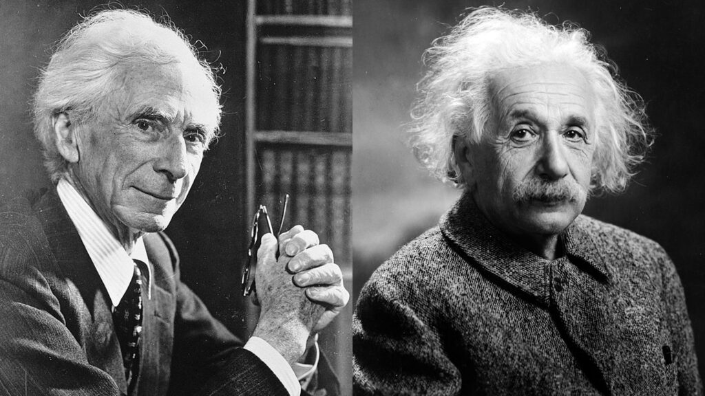 Bertrand Russell e Albert Einstein
