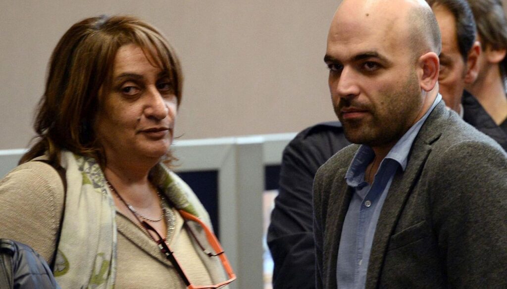 rosaria capacchione e roberto saviano al processo a francesco bidognetti