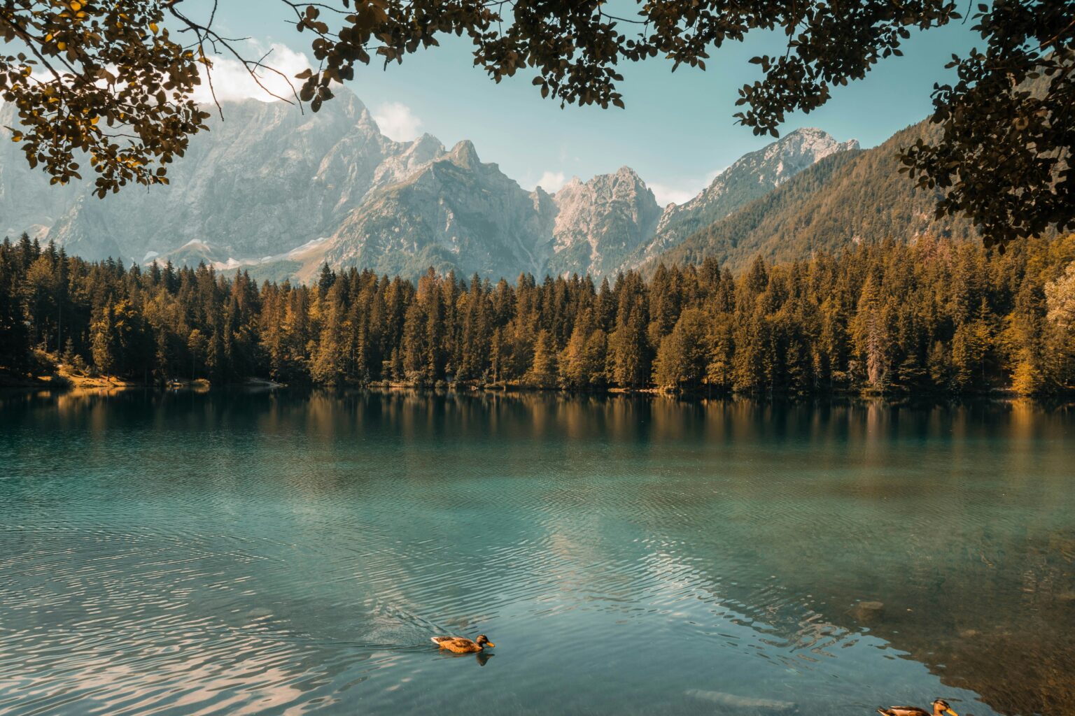 un lago di montagna