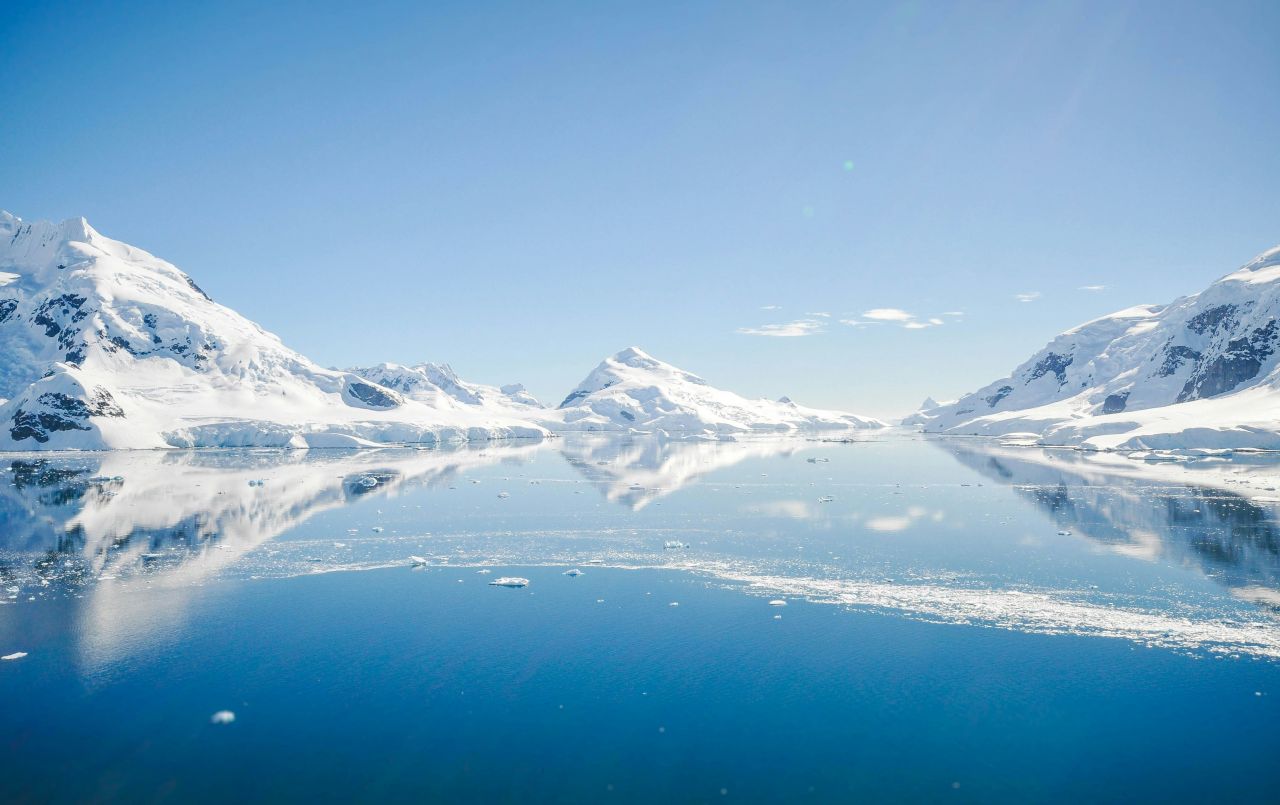 un paesaggio antartico