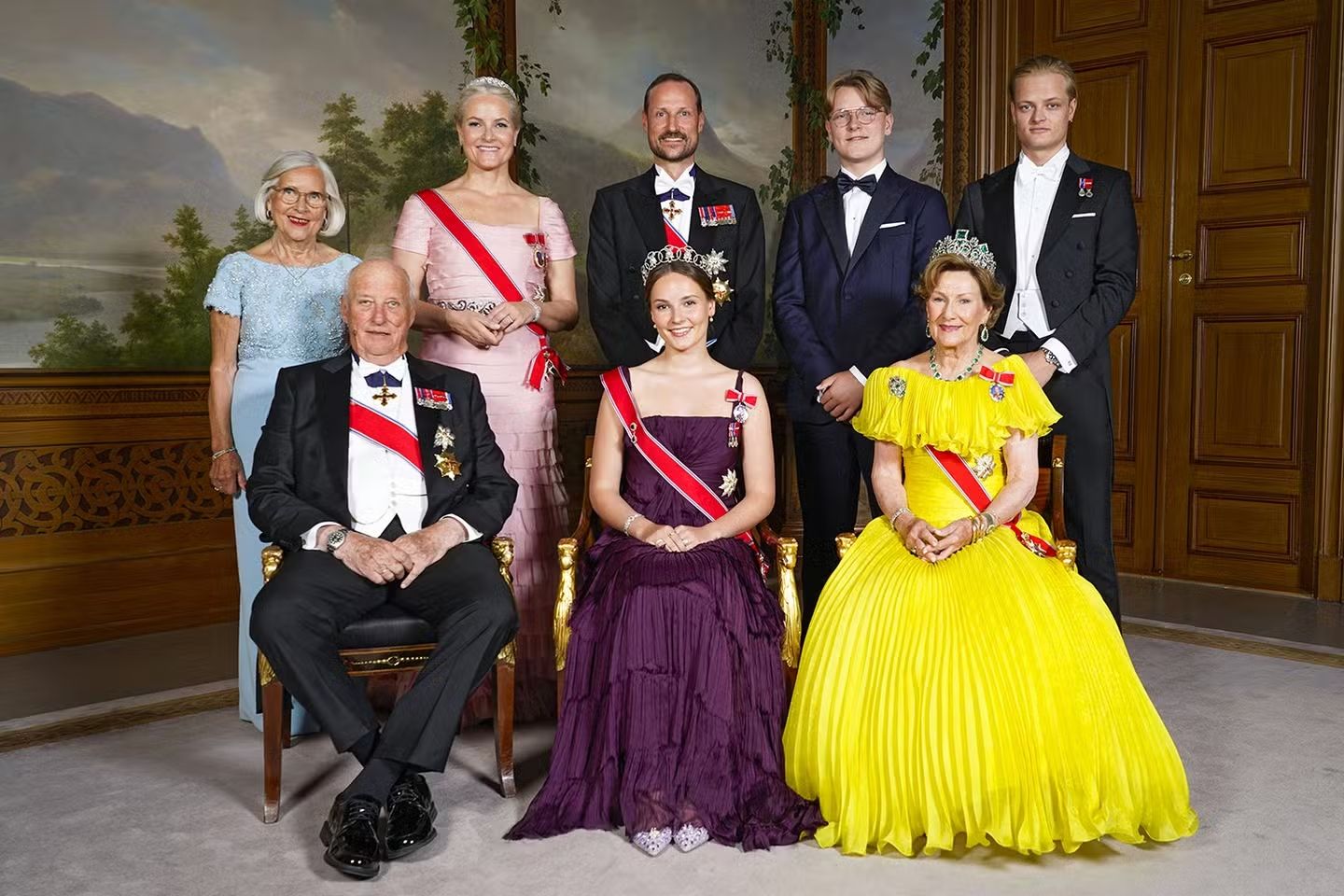 Foto di famiglia dei reali di Norvegia