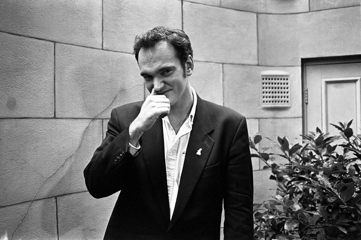 Quentin Tarantino sorridente