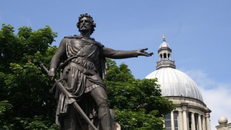 La statua di William Wallace ad Aberdeen, in Scozia