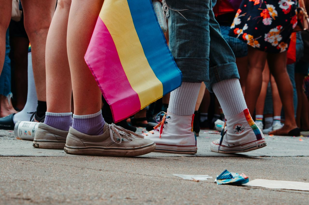 bambini a una manifestazione