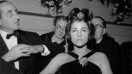 Il marchese Camillo Casati Stampa di Soncino e la moglie Anna Fallarino nel 1961