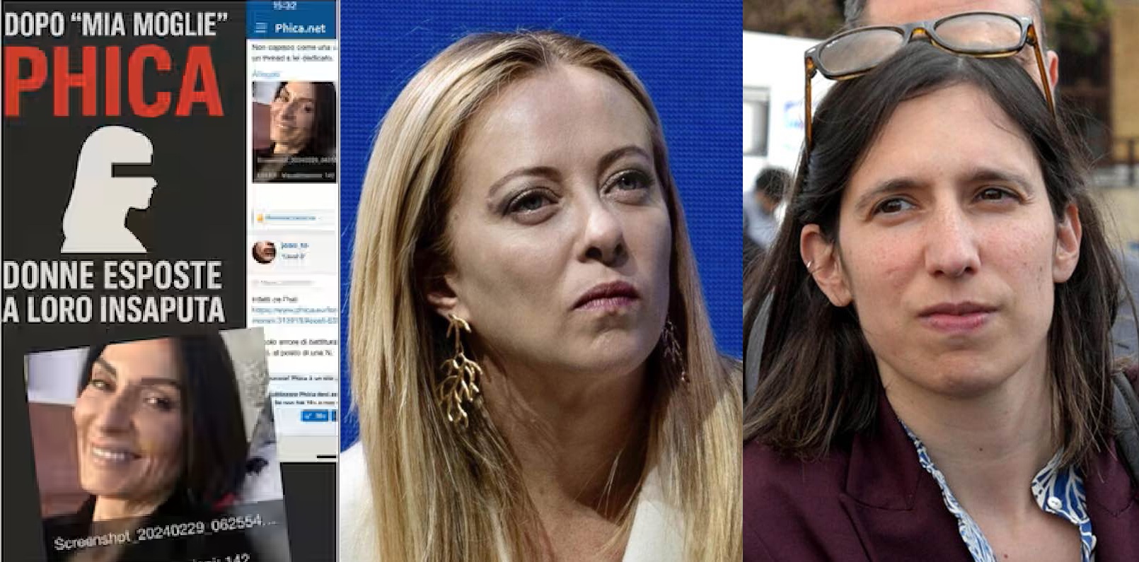 Giorgia Meloni e Elly Schlein sono due dei personaggi pubblici esposti sul forum