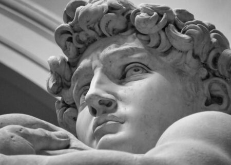 un dettaglio del David