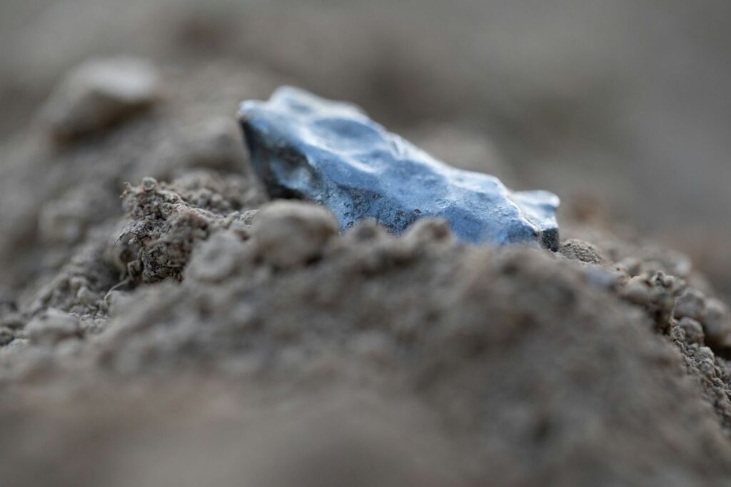 un meteorite azzurro