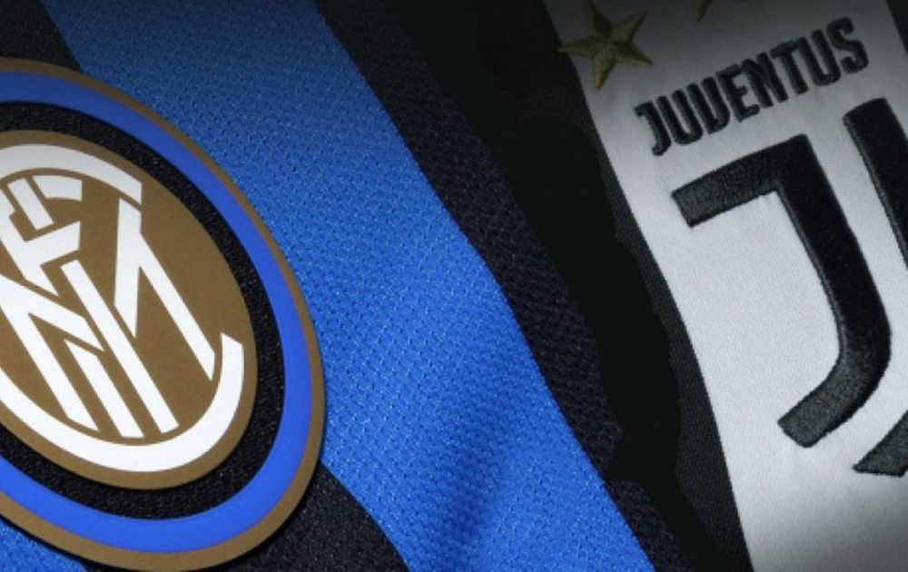 Gagliardetti Inter e Juve