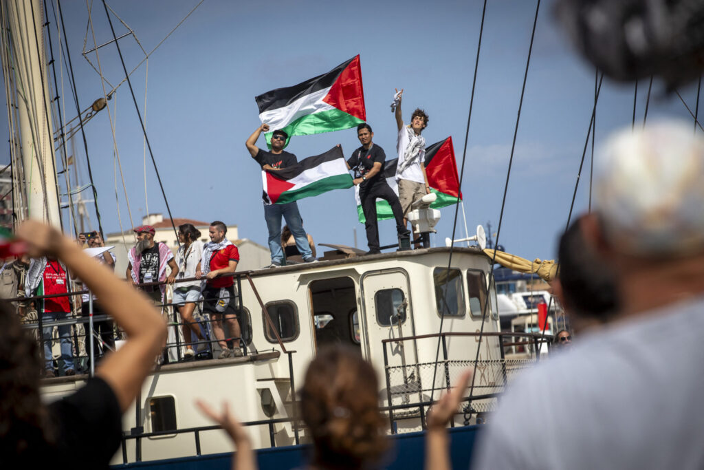 Un'immagine della Global Sumud Flotilla