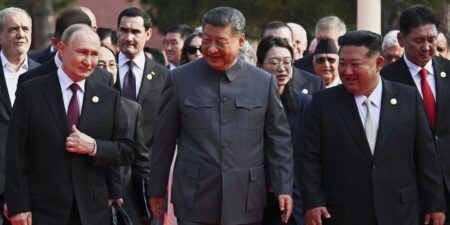 I tre leader di Russia, Cina e Corea del Nord