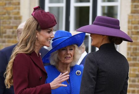 Kate Middleton, la regina Camilla e Melania Trump