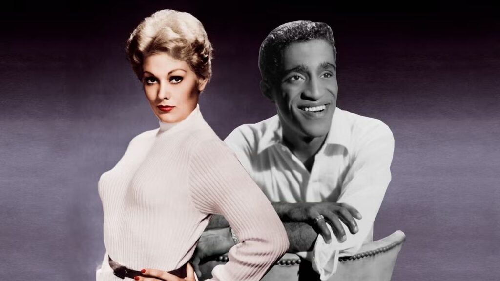 Kim Novak e Sammy Davis in un fotomontaggio