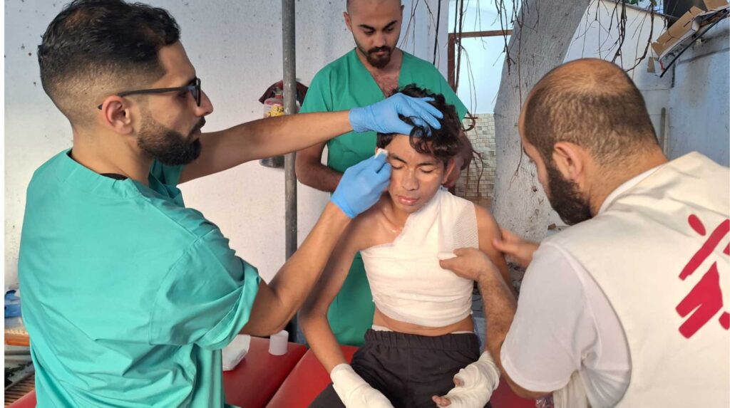 Medici senza frontiere a Gaza