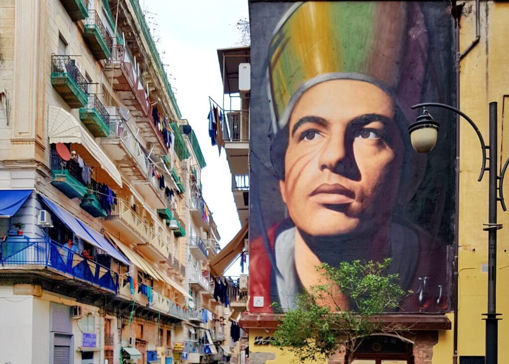 Il Murales dedicato a San Gennaro a Napoli