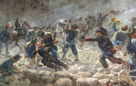 Quadro che immortala la breccia di Porta Pia