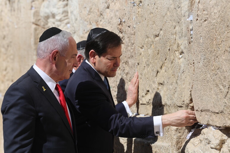 Il primo ministro israeliano Benyamin Netanyahu e del segretario di Stato americano Marco Rubio