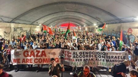 Sciopero per Gaza