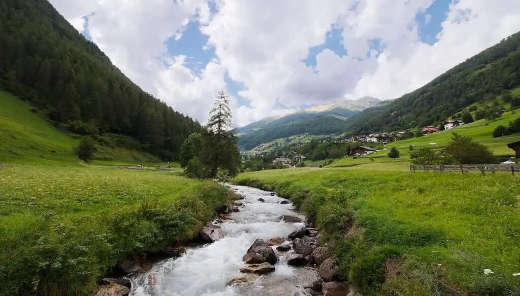 Un meraviglioso scorcio della val di rabbi