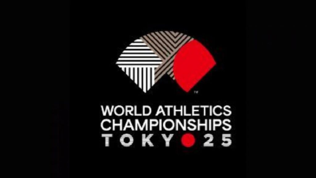 Il logo dei Mondiali di Atletica del 2025, che si terranno a Tokyo dal 13 al 21 settembre