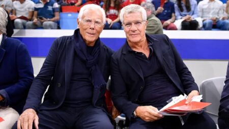 Giorgio Armani e Leo Dell'Orco