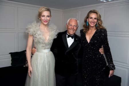 giorgio armani tra cate blanchett e julia-roberts