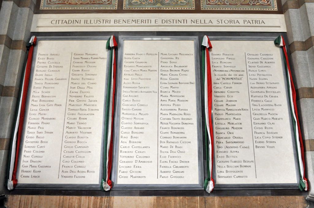  I benemeriti del Famedio di Milano 