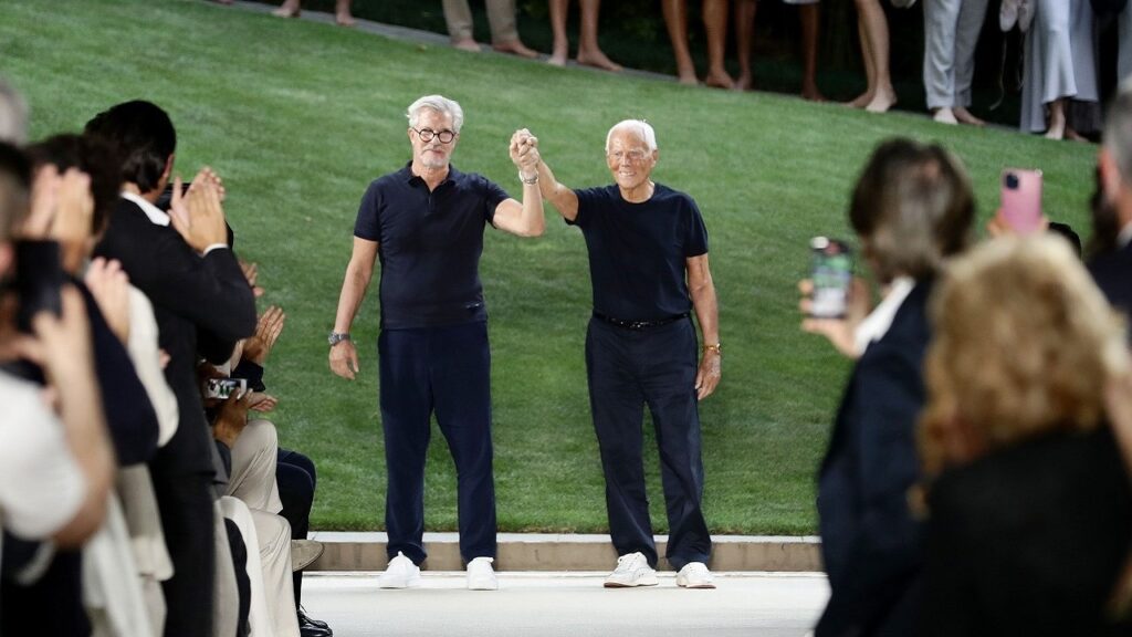 Dell'Orco e Armani sulla passerella