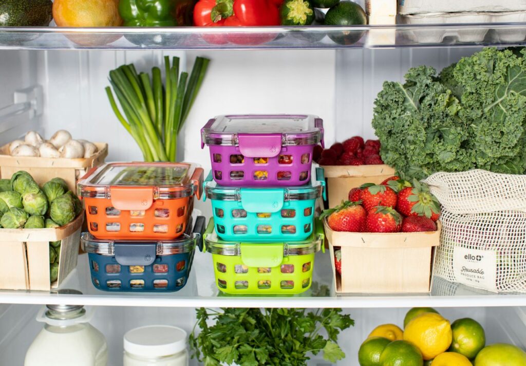 l'interno di un frigo