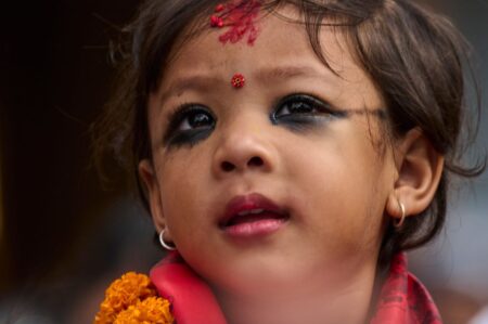 Aryatara Shakya, la bambina dea nepalese