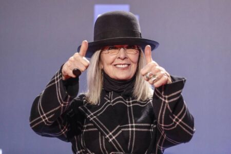 Diane Keaton sul red carpet dei David