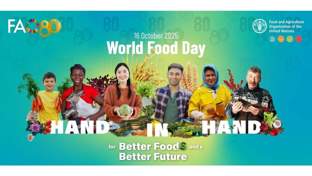 Il manifesto di presentazione del World Food Day 2025