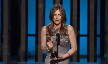 Kathryn Bigelow con l'Oscar per The Hurt Locker