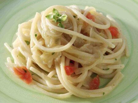Spaghetti al cipollotto