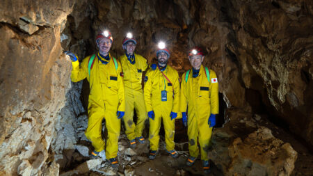 astronauti nella grotta Matese