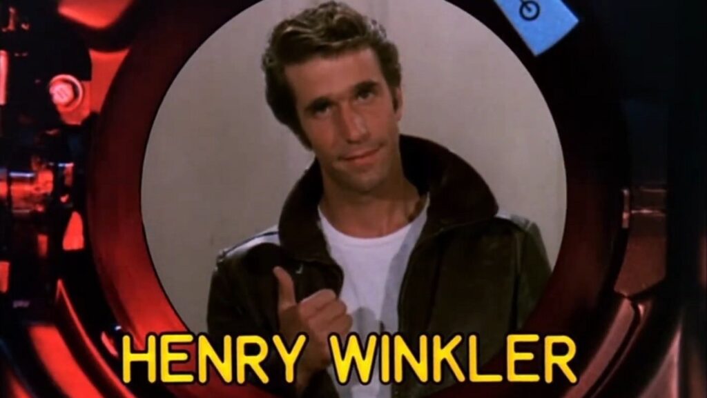 Henry Winkler nei panni di Fonzie in Happy Days
